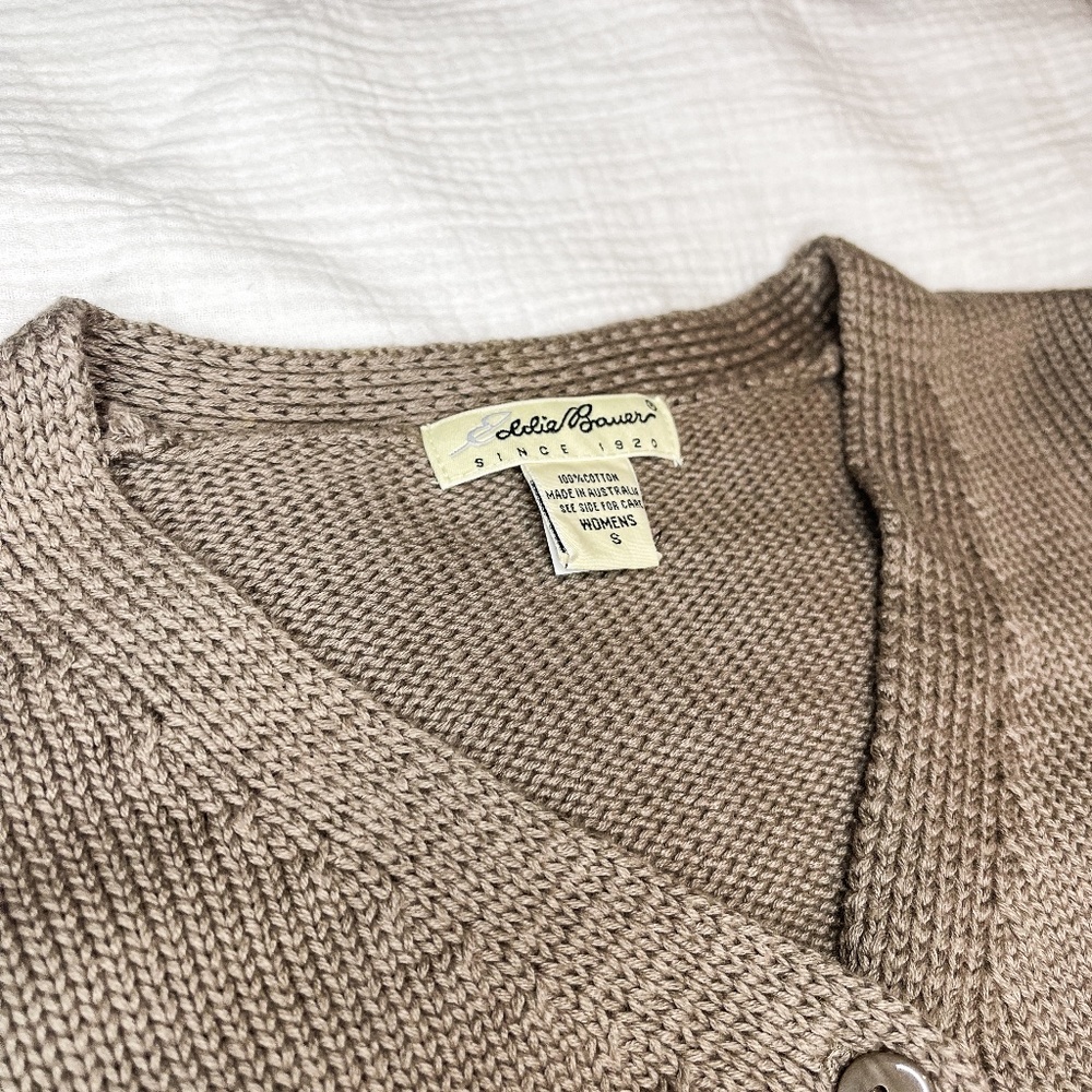 Eddie Bauer Brown Cardigan